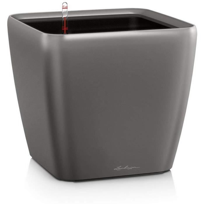 Flower pot - LEC - Quadro Premium LS 50 - metallic anthracite - 50 x 50 x 46.5 cm - 53 L