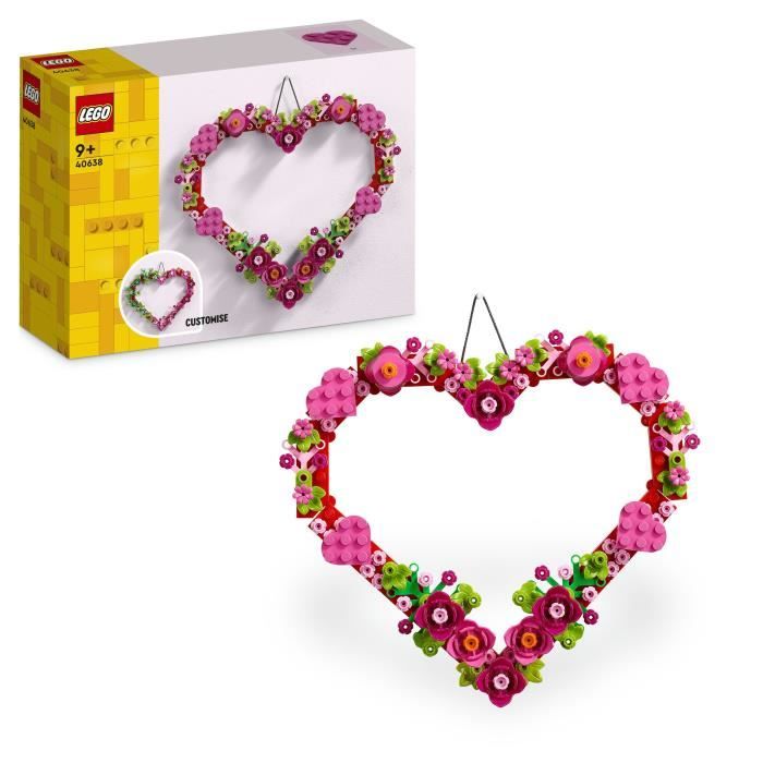 LEGO 40638 Décoration en Forme de Coeur - Jouet Pour Enfants de 9 Ans et Plus