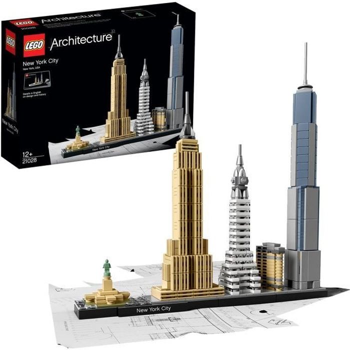 LEGO Architecture - New York - Statue of Liberty - Miniature Model - 598 pieces