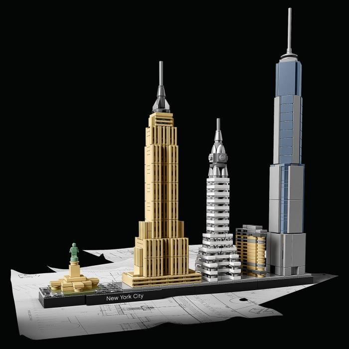 LEGO Architecture - New York - Statue de la LibertÈ - Maquette Miniature - 598 pieces