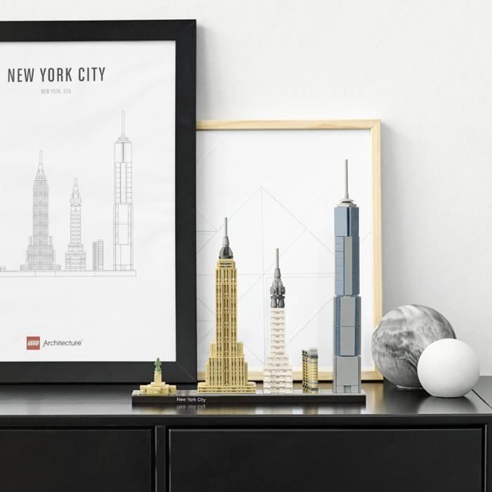 LEGO Architecture - New York - Statue de la LibertÈ - Maquette Miniature - 598 pieces