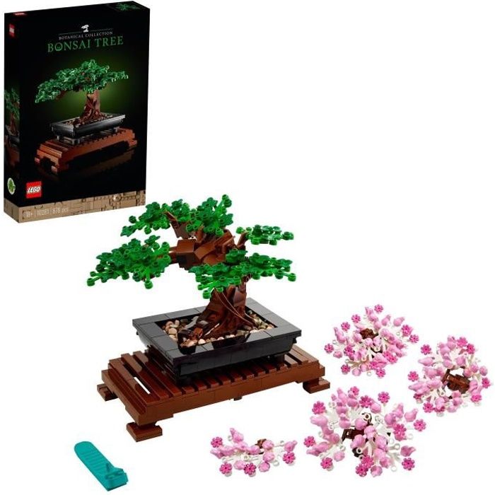 LEGO Icons 10281 Bonsai, Construction, Decorative Flowers, Bonsai Kit, Plants and Tree, LEGO Botanical Collection, for Adults