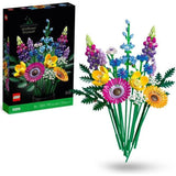 LEGO Icons 10313 Bouquet de Fleurs Sauvages, Plantes Artificielles avec Coquelicots, pour Adultes