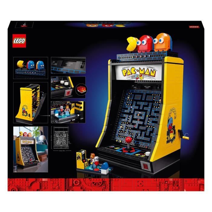 LEGO 10323 Exclu Cdiscount Icons Jeu d'Arcade PAC-MAN, Maquette pour Adultes a Construire, Machine de Jeu avec des Personnages
