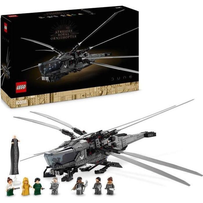 LEGO Icons Dune Atreides Royal Ornithopter, Collectible Set for Adults, Gift Idea for Women, Men and Movie Fans