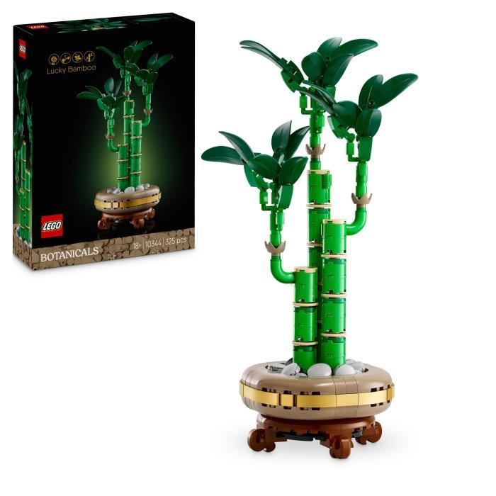 LEGO Botanique 10344 Le bambou de la chance - Plante artificielle et décoration intérieure