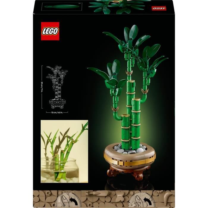 LEGO Botanique 10344 Le bambou de la chance - Plante artificielle et décoration intérieure