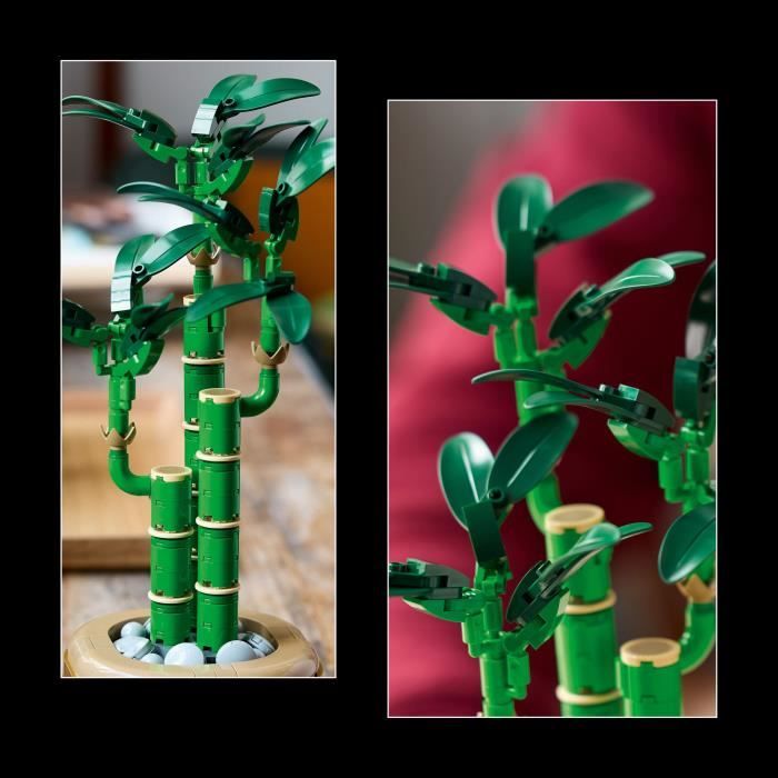 LEGO Botanique 10344 Le bambou de la chance - Plante artificielle et décoration intérieure