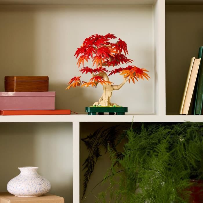 LEGO Botanicals 10348 Bonsai d'Érable Rouge du Japon - Kit de Construction pour Adulte