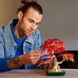 LEGO Botanicals 10348 Bonsai d'Érable Rouge du Japon - Kit de Construction pour Adulte