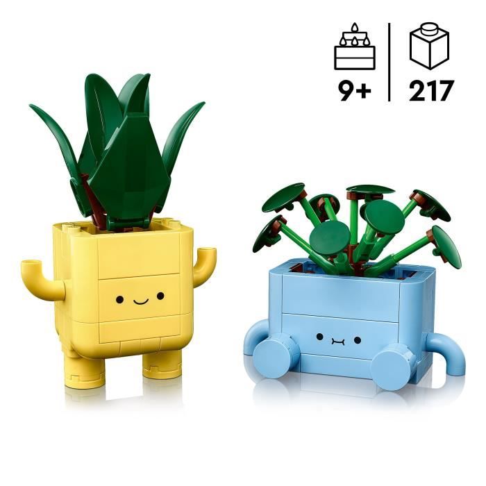 LEGO Botanicals 10349 Petites Plantes Souriantes - Jeu de Construction des 9 ans