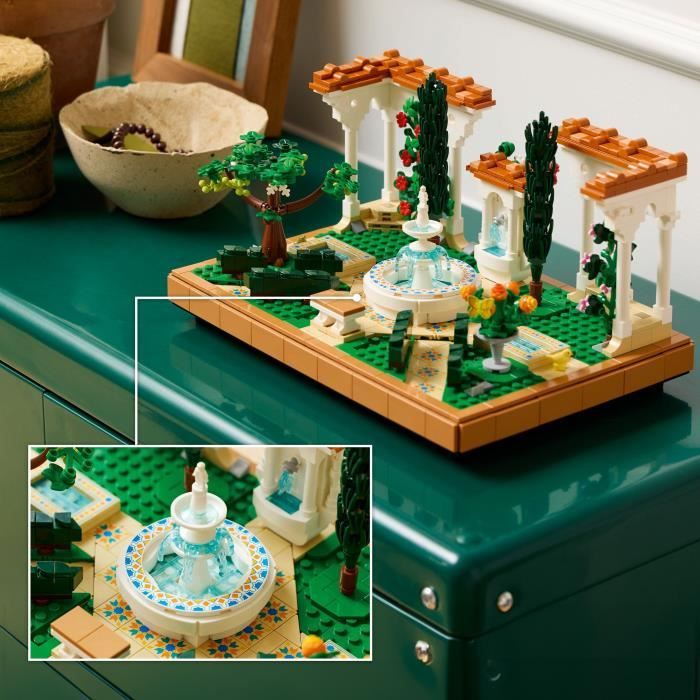 LEGO Icons 10359 Le jardin andalou Cadeau pour adultes amateurs de jardinage et de voyages