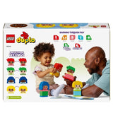 LEGO 10415 DUPLO My First Fortes Émotions et Grands Sentiments, Jouet pour Bébés, 23 Briques Colorées et 4 Personnages