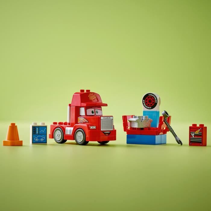 LEGO DUPLO | 10417 Cars Disney et Pixar Mack a la Course, Jouet a Roues pour Enfants