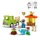 LEGO 10419 DUPLO Ma Ville Prendre Soin des Abeilles et des Ruches, Jouet Éducatif pour Enfants, 2 Figurines d'Abeilles