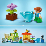 LEGO 10419 DUPLO Ma Ville Prendre Soin des Abeilles et des Ruches, Jouet Éducatif pour Enfants, 2 Figurines d'Abeilles
