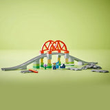 LEGO DUPLO Ma ville 10426 Set d'extension : Les rails et le pont du train - Jouets d'éveil