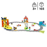 LEGO DUPLO Ma ville 10428 Le grand train communautaire interactif - Jouets d'éveil 3 ans
