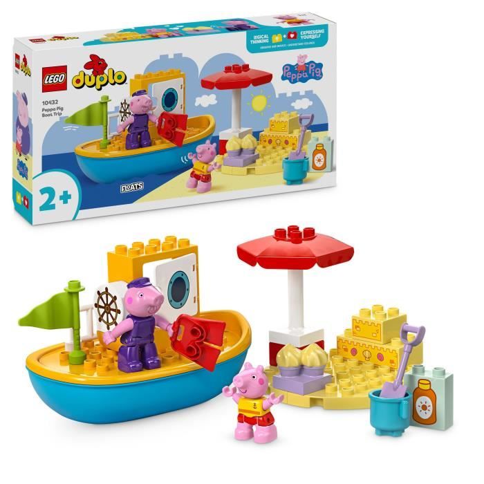 LEGO DUPLO 10432 Peppa Pig's Boat Trip - Toddler Bath Playset