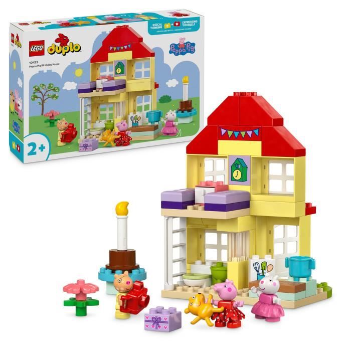 LEGO DUPLO 10433 La fete d'anniversaire chez Peppa Pig - Jouet a Construire des 2 Ans