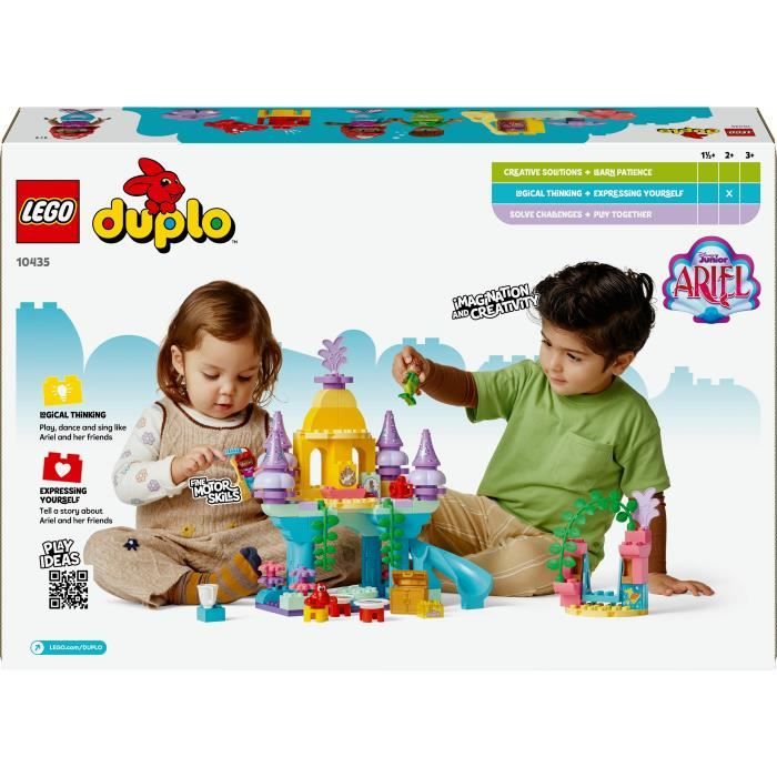 LEGO DUPLO | Disney 10435 Le palais sous-marin magique d'Ariel - Poupée La Petite Sirene
