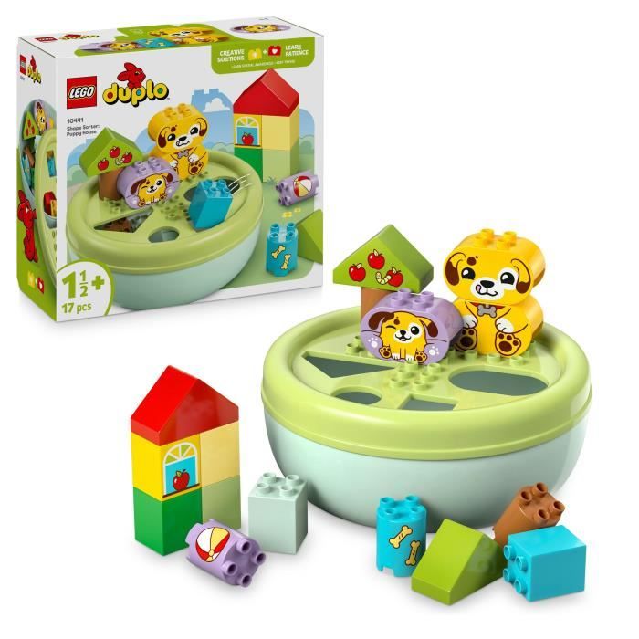 LEGO DUPLO My First 10441 Trieur De Formes : La Niche Du Chiot - Jeu D'éveil Des 18 Mois