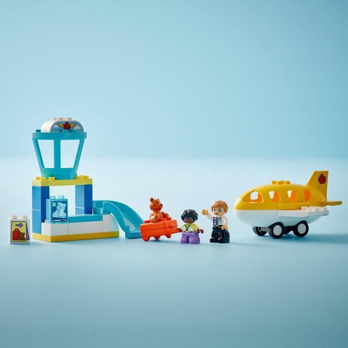 LEGO DUPLO Ma Ville 10443 Premiere Fois A l'Aéroport - Jouet De Construction Des 2 Ans