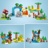 LEGO DUPLO Ma ville 10446 Familles d'animaux sauvages 3-en-1 - Jeux d'éveil avec animaux