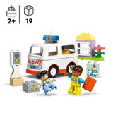 LEGO DUPLO 10447 L'ambulance et le chauffeur - Jouet interactif pour les enfants des 2 ans