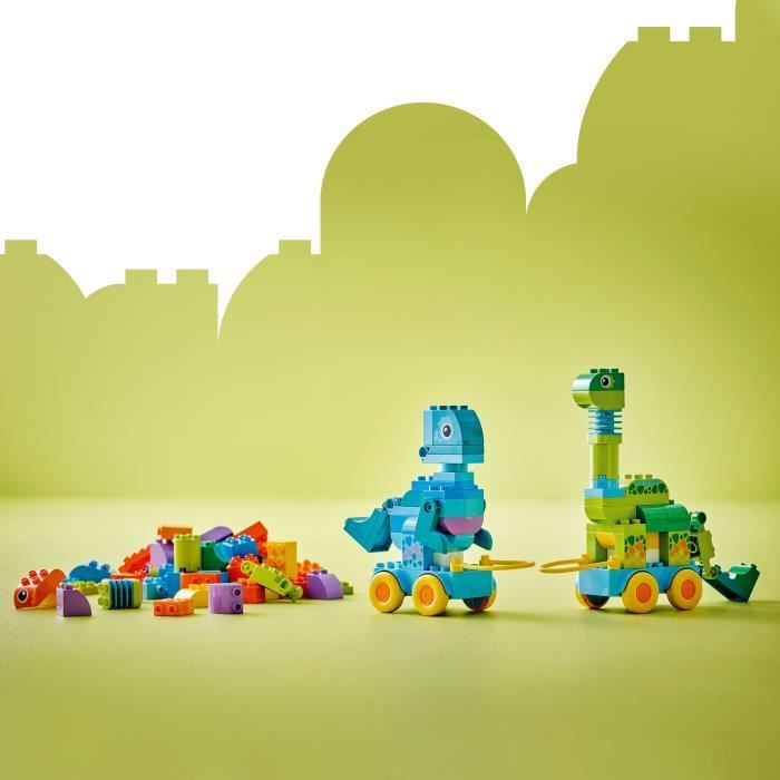LEGO DUPLO Ma Ville 10451 Dinosaures sur Roues 3-en-1 - Jeu d'éveil des 3 ans