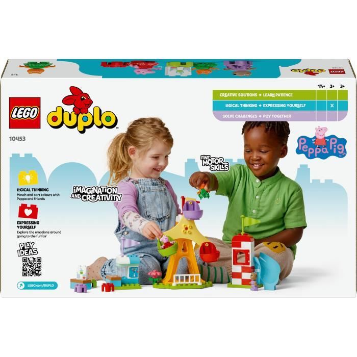 LEGO DUPLO Peppa Pig 10453 La Fete Foraine - Jeu de construction pour enfants des 2 ans