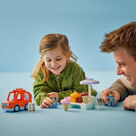 LEGO DUPLO 10458 Visite chez le Marchand de Glace avec Bluey - Jeu de Construction 2 ans