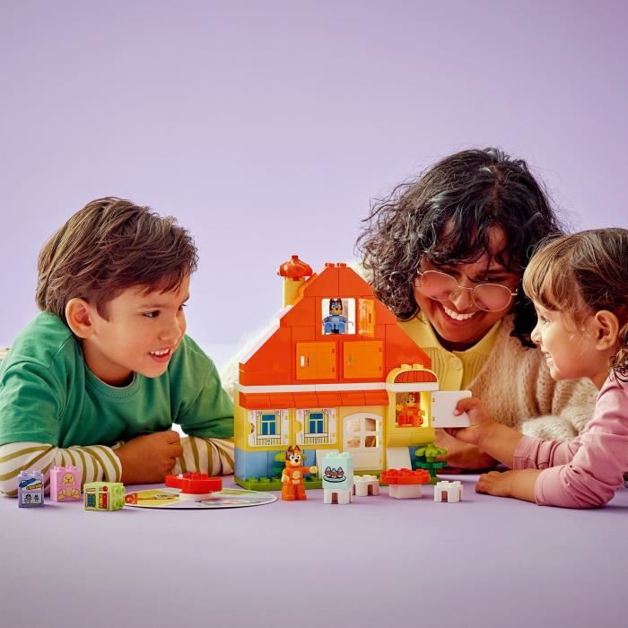 LEGO DUPLO 10459 La Maison de Famille de Bluey et le Jeu de Mémoire - Jeu Créatif 3 ans