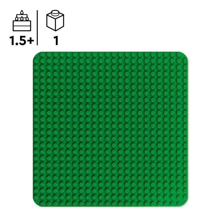 LEGO DUPLO 10460 Plaque de construction verte Jouet de construction pour bébés de 18 mois