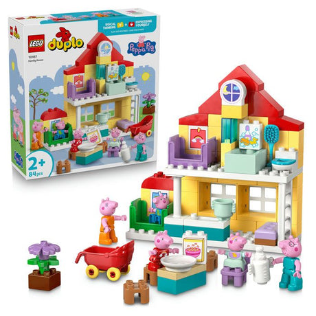 LEGO DUPLO Peppa Pig 10467 La Maison Familiale - Jeu Éducatif pour Bébé des 2 ans - Cadeau