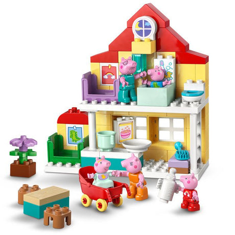 LEGO DUPLO Peppa Pig 10467 La Maison Familiale - Jeu Éducatif pour Bébé des 2 ans - Cadeau