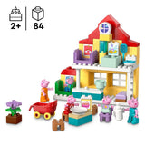 LEGO DUPLO Peppa Pig 10467 La Maison Familiale - Jeu Éducatif pour Bébé des 2 ans - Cadeau