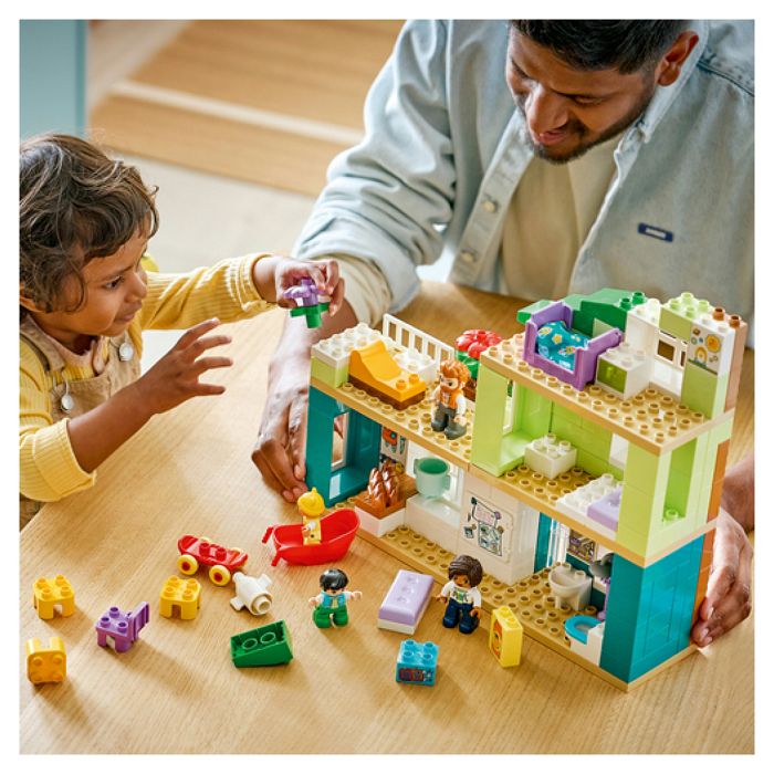LEGO DUPLO Ma Ville 10470 La Maison Familiale Moderne 3-en-1 - Jouet Fille ou Garçon 2 ans