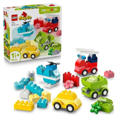 LEGO DUPLO My First 10474 Les Véhicules Créatifs - Jeu Créatif Garçon ou Fille des 1 an