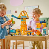 LEGO DUPLO Ma Ville 10476 Le Chantier et les Véhicules de Construction 3-en-1 - Jeu Créatif