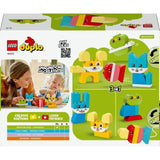 LEGO DUPLO My First 10477 Les Jolis Animaux Créatifs 3-en-1 - Jeu Créatif 1 an - Motricité