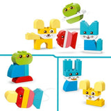LEGO DUPLO My First 10477 Les Jolis Animaux Créatifs 3-en-1 - Jeu Créatif 1 an - Motricité