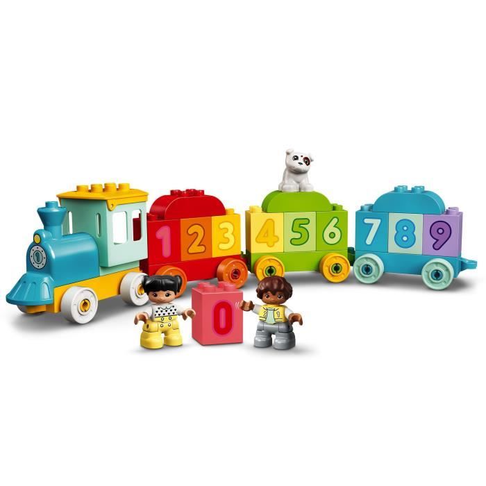 LEGO 10954 DUPLO Le train des chiffres - Apprendre a compter Jeux Èducatif 1.5 an, Cadeau Jouet BÈbÈ OU Set d'apprentissage