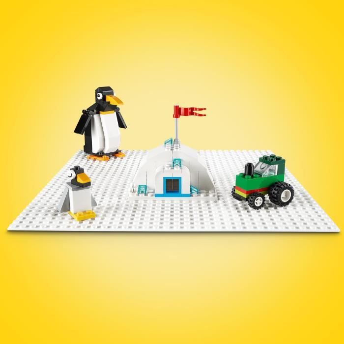LEGO 11026 Classic La Plaque De Construction Blanche 32x32, Socle de Base pour Construction, Assemblage et Exposition