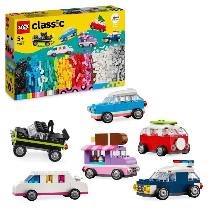 LEGO 11036 Classic Creative Vehicles, Model Car, Police Vehicle, Truck and More