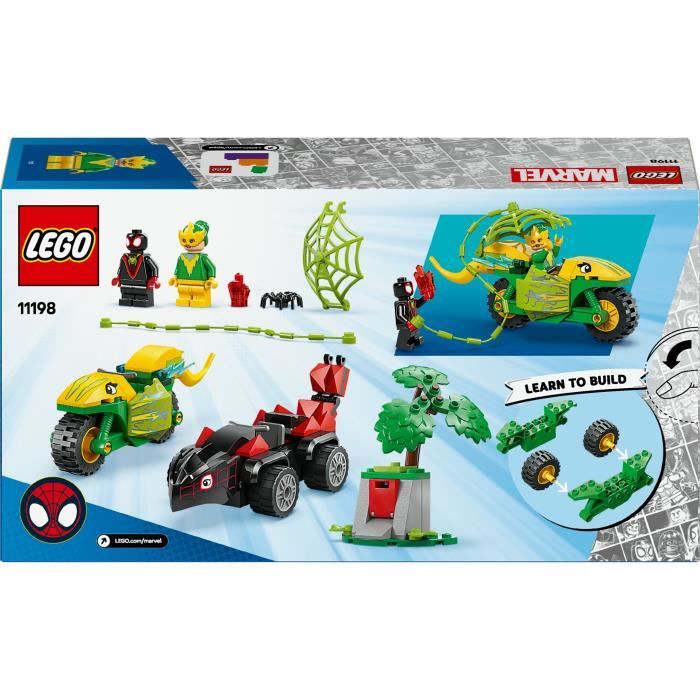 LEGO Marvel 11198 Course-poursuite entre Spin et Electro en dino-véhicules - Spidey et ses amis extraordinaires