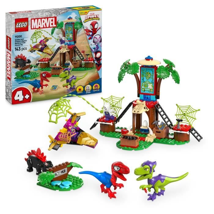 LEGO Marvel 11200 Spidey contre le raptor de Gobby a la cabane dans l'arbre - Spidey et ses amis extraordinaires