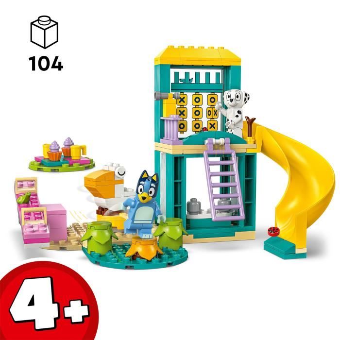 LEGO Bluey 11201 Bluey et Chloé a l'Aire de Jeux - Jeu de Construction des 4 ans - Animaux