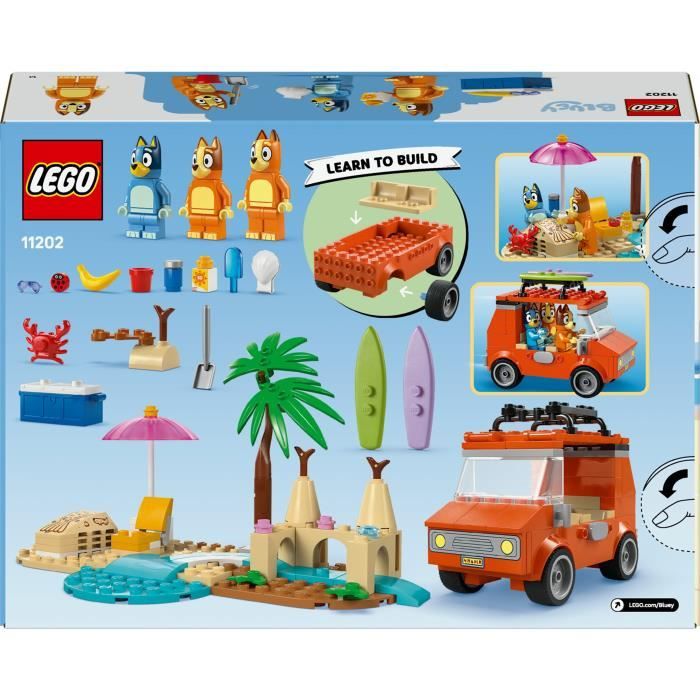 LEGO Bluey 11202 Les Vacances et le Voyage en Voiture de Bluey - Jeu de Construction 4 ans