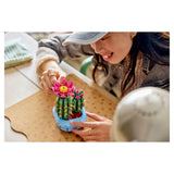 LEGO Botanicals 11509 Cactus Fleuri - Plante Artificielle des 9 ans - Décoration Chambre